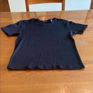 Valerie Stevens Classic Black Short Sleeve Tee